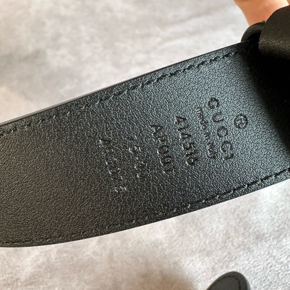 Gucci Marmont Double GG Black Leather Belt 414516 75/30 main image 7